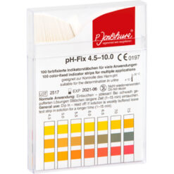 pH-Teststreifen, Indikatorstäbchen P.Jentschura 100 Stück