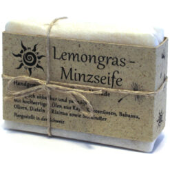 Handgemachte Lemongras - Minzseife von Manude 60g Made in Switzerland