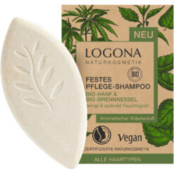 Festes Pflege Shampoo mit Hanf und Brennnessel von Logona