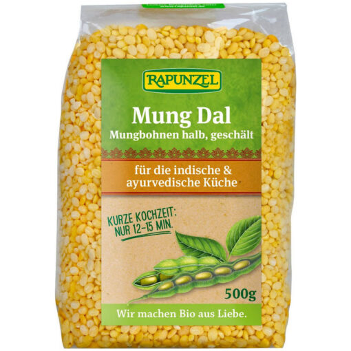 Mung Dal geschält ayurvedische Küche Rapunzel 500g