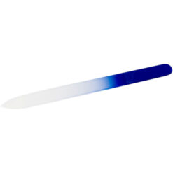 Nagelfeile aus Glas 140mm von Finigrana blau