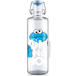 Soulbottle Sesamstraße Krümelmonster Glas Trinkflasche 1,0 L