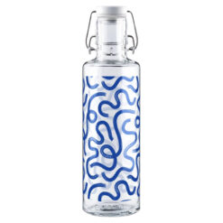 Soulbottle Loopy Waves Glas Trinkflasche 0,6L